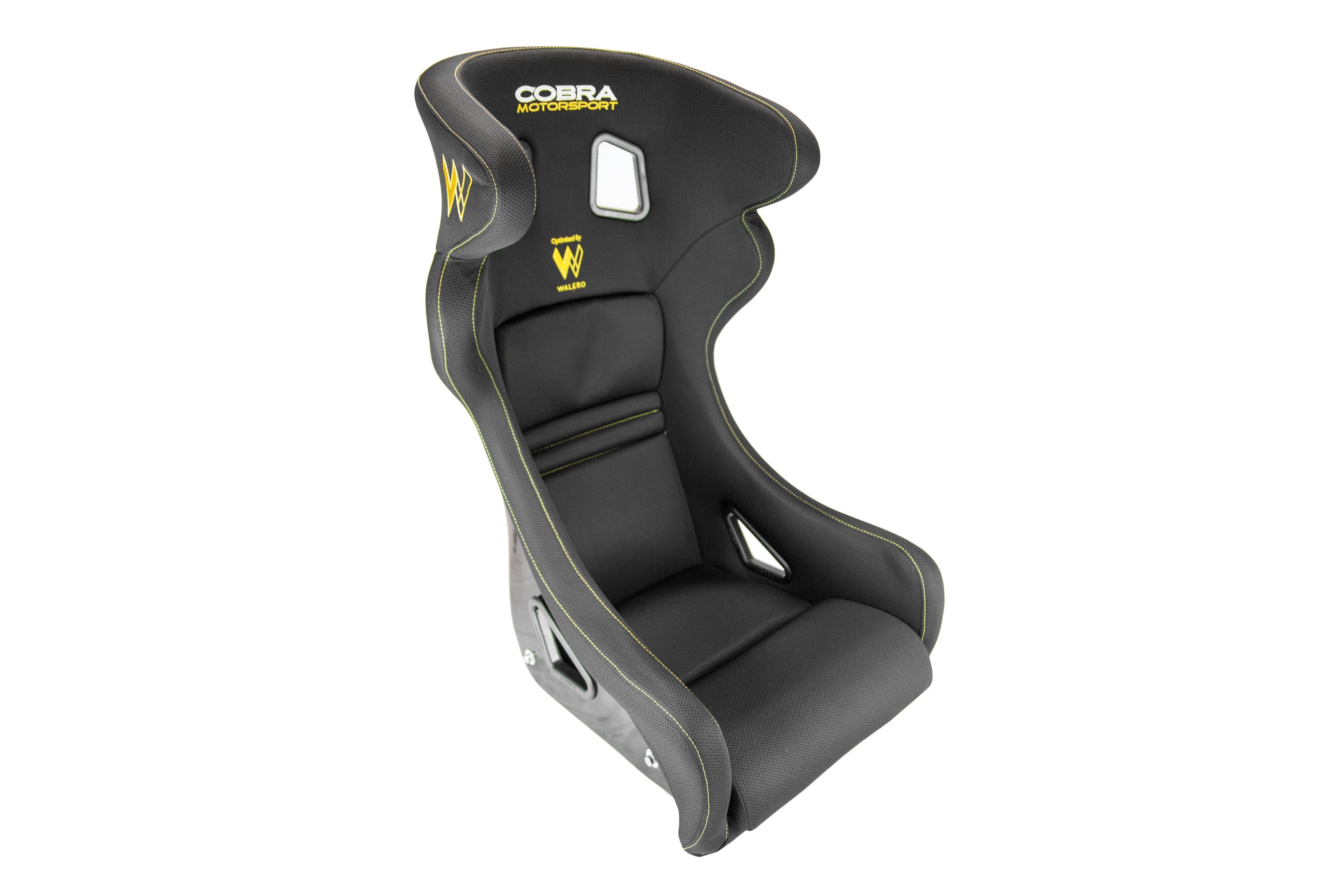 Cobra Sebring Profit GT GRP- FIA 8855-1999- Pro-Fit- Black Spacer Fabric w/Walero- Yellow Stitching