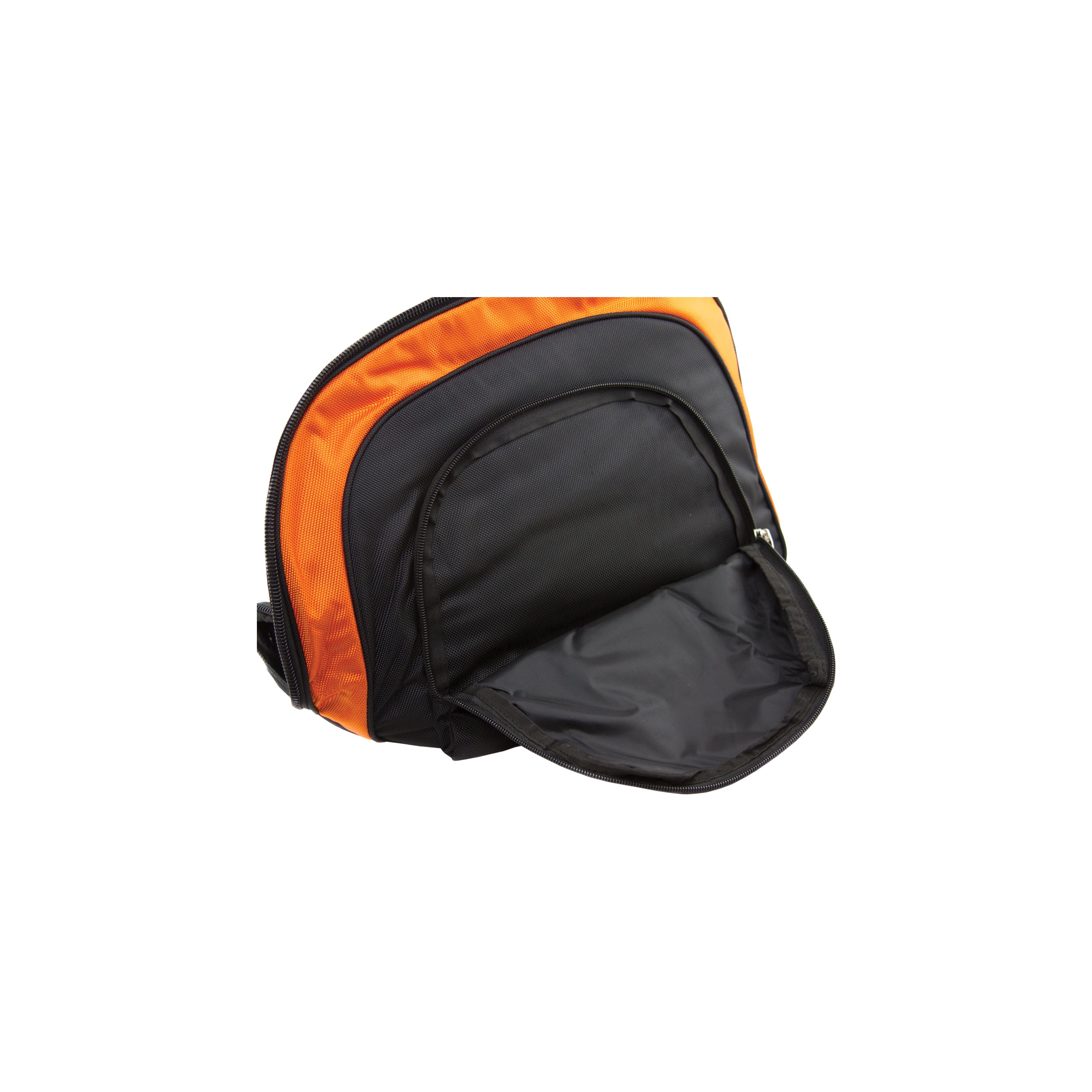 RaceCom Expandable Helmet and FHR Bag/Black and Organge w/shoulder strap