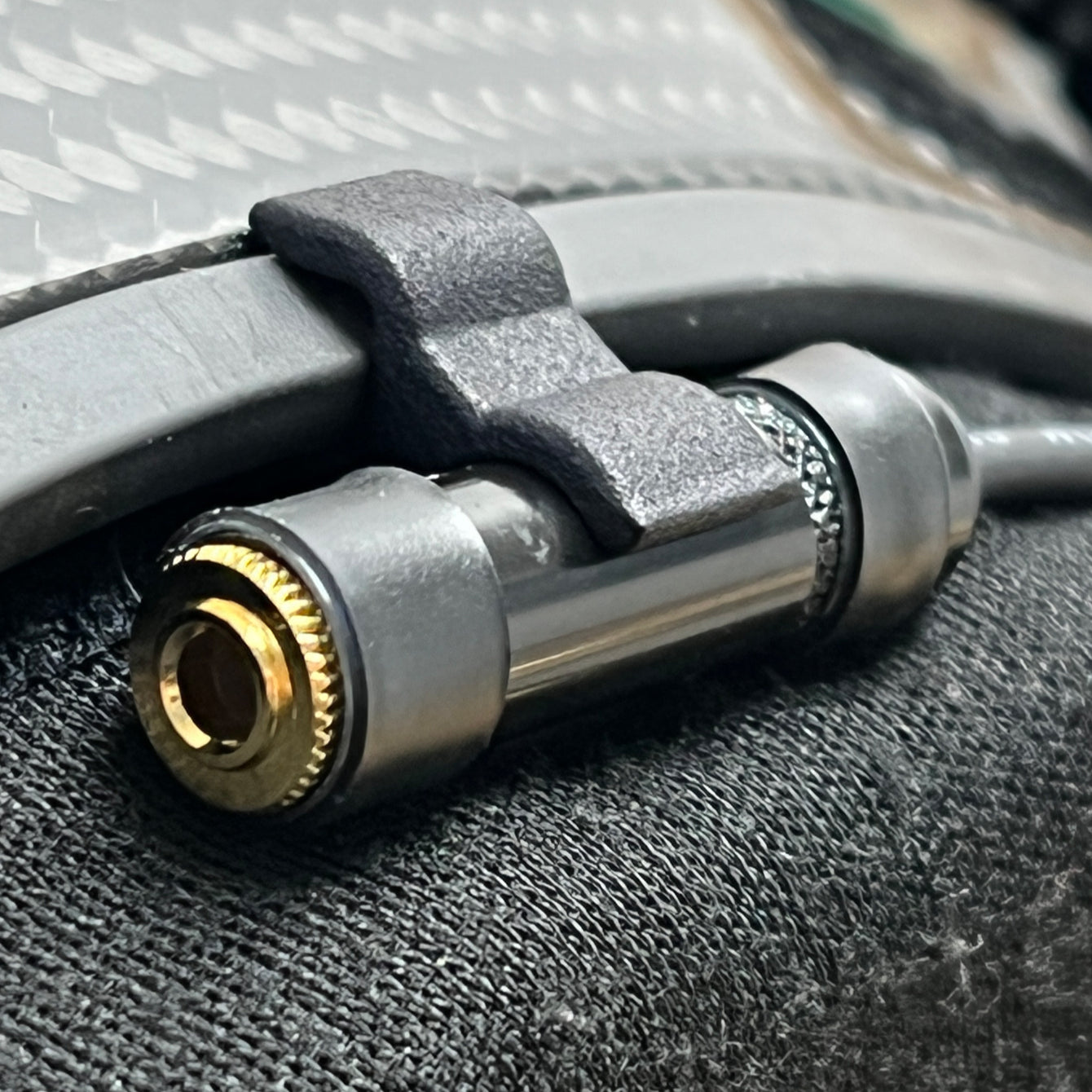 Ear Bud Connector Helmet Clip