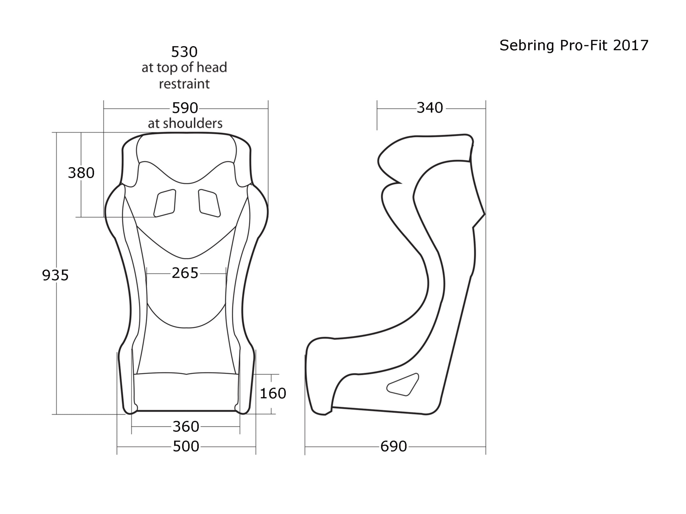 Sebring Sizing Chart